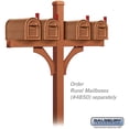 thumbnail image 2 of Salsbury Industries 4874COP Deluxe Mailbox Post 2 Sided for 4 Mailboxes In-Ground Mounted - Copper, 2 of 3