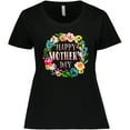thumbnail image 3 of Inktastic Happy Mother's Day Flowers Women's Plus Size T-Shirt, 3 of 5