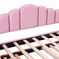 thumbnail image 2 of Pink Velvet Upholstered Daybed with Trundle & USB Charging, 2 of 8