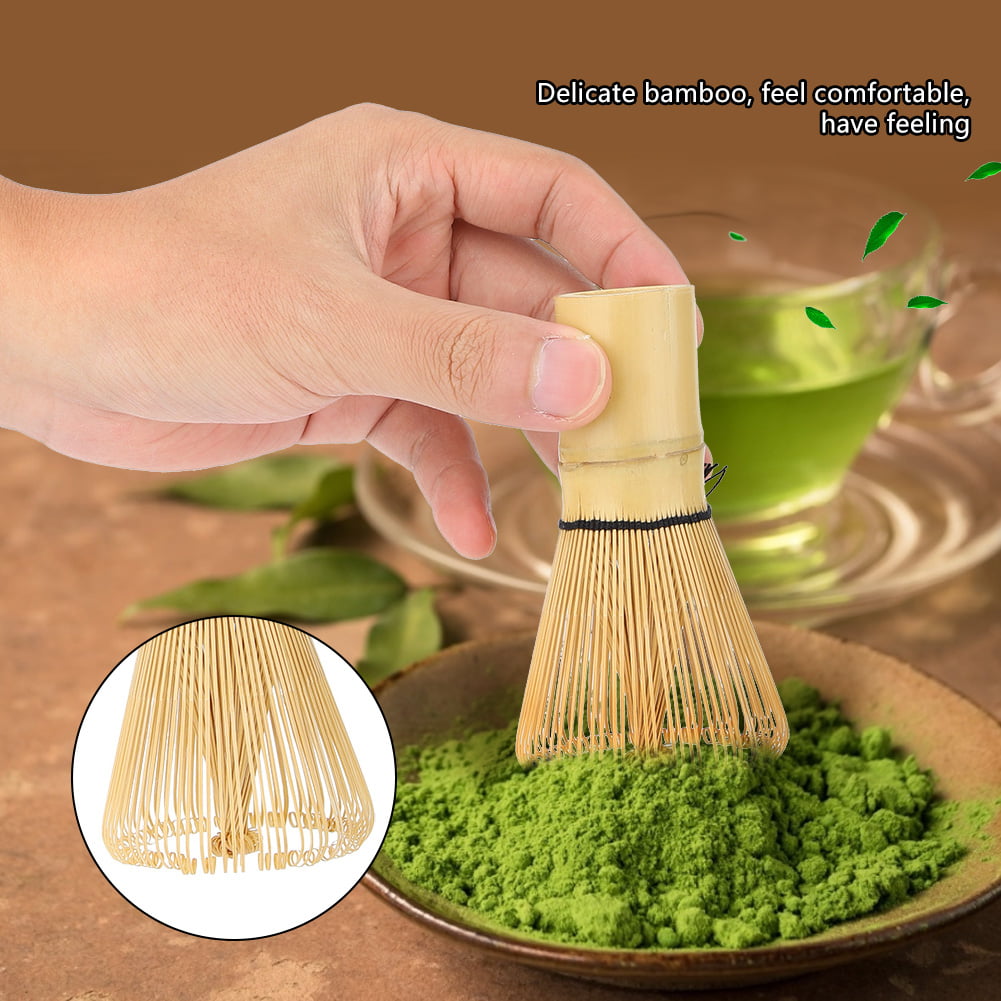 Demarkt 1 pièce Outil de mélange de Matcha en Bambou Naturel Handcrafted mélangeur Poudre Brosse Outils pour thé Vert ou café 