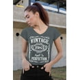 thumbnail image 2 of 40th Birthday VINTAGE 1983 Women's V-neck, M, Charcoal, 2 of 3