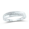 thumbnail image 2 of 10K White Gold His Hers Round Diamond Solitaire Matching Wedding Set 1/3 Cttw, Womens Size: 5-10, Mens Size: 7-13, 2 of 3