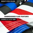 thumbnail image 3 of G128 - 5 Feet Tangle Free Spinning Flagpole (Black) Blue Lives Matter Flag Brass Grommets Embroidered 2.5x4 ft (Flag Included) Aluminum Flag Pole, 3 of 7