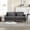 Gray, variant on MAYEERTY Mid Century Modern chenille Fabric Loveseat sofa, 2-Seat Upholstered Loveseat Sofa Modern Couch for Living Room,Brown wood feet sofa for Bedroom, Reading (Beige Chenille)