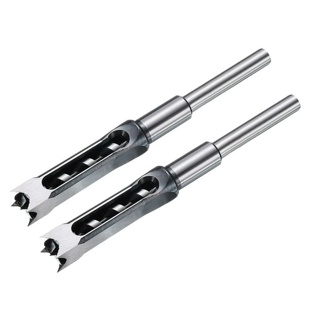 Uxcell 2pcs Broca de Agujero Cuadrado de Acero de Alto Carbono Mortiser para Trabajos en Madera 19mm(3/4")
