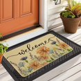 thumbnail image 6 of Welcome Decorative Door mat 30x17 Inch, Spring Summer Colorful Floral Low-Profile Switch Rug Doormat Floor Mat for Indoor Outdoor SYHQ01, 6 of 6