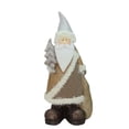 thumbnail image 4 of Northlight Santa Holding Christmas Tree Figurine - 18.5" - Brown and White, 4 of 4