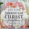 thumbnail image 2 of Christian Gifts for Women Blanket Inspirational Religious Soft Warm Flannel Christian Throw Blanket Brithday Gifts Spiritual Gifts for Women Men 50"x40", 2 of 5