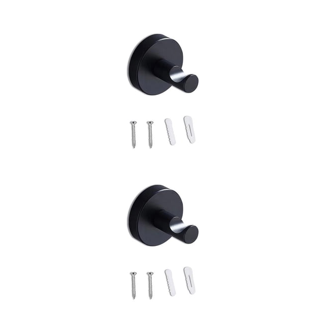 Wosthever Gancho de baño Colgador de acero inoxidable Colgando Ganchos montados en la pared Gadgets Decoración Toallas Estante de Type1 NO1