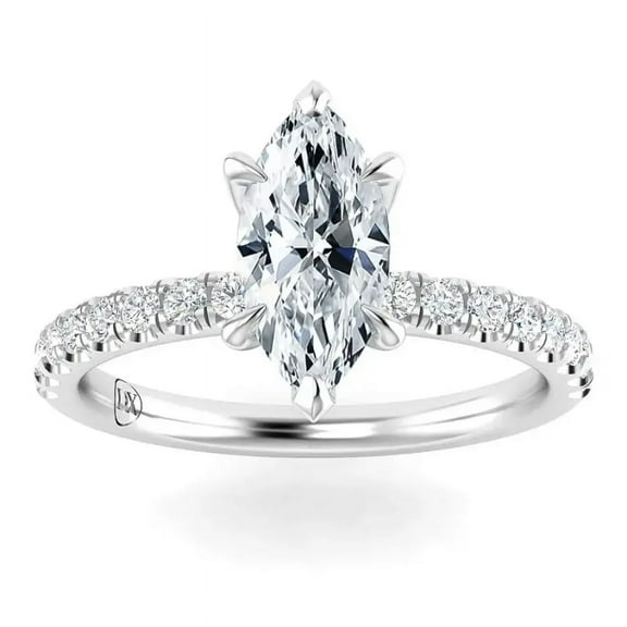 OM-RE Solitaire White Diamond Engagement Ring, 1 ct, 14k Gold