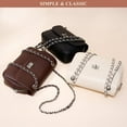 thumbnail image 6 of Women's Stylish Sling Bag Genuine Leather Retro Crossbody Flap Handbag and Purse Casual Shoulder Bag with Chain Strap, 6 of 7