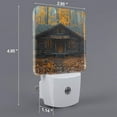 thumbnail image 2 of Fuzoiu Rustic Cabin Autumn Forest Print Dusk to Dawn LED Night Light with Light Sensor, Energy-Efficient Touch-Safe Night Lamp for Home, Office, and Kids' Rooms-US, 2 of 7