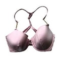 thumbnail image 3 of Victoria's Secret Swim Gold Chain Strap Push Up Padded Racerback Bikini 2 PC Set Light Pink Size 34DDD/Medium NWT, 3 of 7