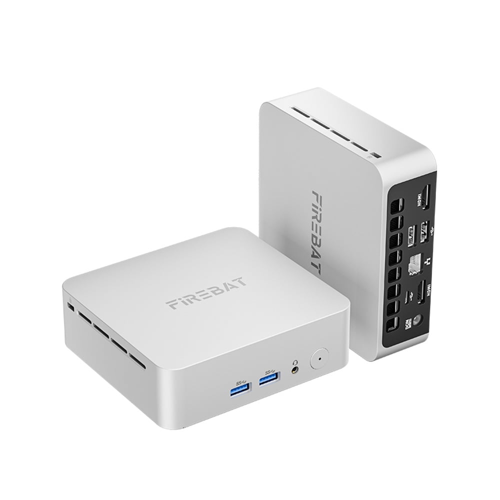 FIREBAT R2 Mini PC AMD Ryzen5 3500U 16GB DDR4 512GB SSD Windows 11 WiFi 5 2-Screen 4K