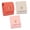 Beige pink orange, variant on freneci 3 Pieces Mini Travel Jewelry Bag Organizer Foldable Multifunctional Jewelry Roll Beige pink orange