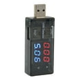 thumbnail image 1 of Probador USB dual, 1 entrada, 2 salidas, LCD, medidor de voltaje y corriente, multímetro para teléfonos celulares, tabletas, computadoras portátiles y cargadores de automóvil., 1 of 14