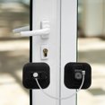 thumbnail image 3 of OULII Cabinet Door Lock Square Cabinet Lock Metal Black Practical Design 1 Set, 3 of 7