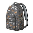 thumbnail image 2 of Compact Travel Backpack with Artistic Dog Paw and Bone Prints Lightweight School Bag Cute Small Backpack for School Puppy Fans, 2 of 6