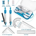 thumbnail image 1 of Geometry Set 20 Pcs Math Supplies Kit,Including Compass,Protractor,Ruler,Eraser,Pencil ,for Drawing and Measurement, 1 of 6