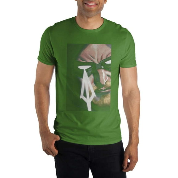 DC Comics Green Arrow Men's Kelly Green Shirt T-Shirt-Small