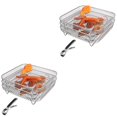 thumbnail image 2 of 6 Pcs  Stackable Air Fryer Racks with Tong Stainless Steel Multi-layer Dehydrator Racks Air Fryer Accessories, 2 of 6