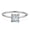 Princess 1CT/5.5x5.5mm, variant on 1CT D Color Real Moissanite Solitaire Engagement Ring 925 Silver GRA Certificate