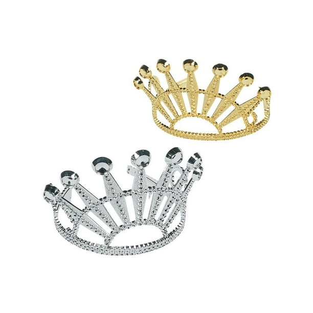 Elegant Diamond Cut Plastic Tiara Party Wear 12 Pieces Walmart
