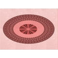 thumbnail image 1 of Ahgly Company Indoor Rectangle Patterned Deep Rose Pink Area Rugs, 6' x 9', 1 of 6