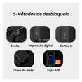 thumbnail image 4 of Biometric Electronic Door Lock Digital Black Smart Lock Tuya App Remote Unlocking Keyless Lock Fingerprint Door Lock ,Smart and Convenient, 4 of 6