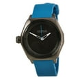 thumbnail image 1 of Nixon Men's A159648 The Fader Black Dial Gunmetal IP Steel Sky Blue Rubber Strap Dive Watch, 1 of 1