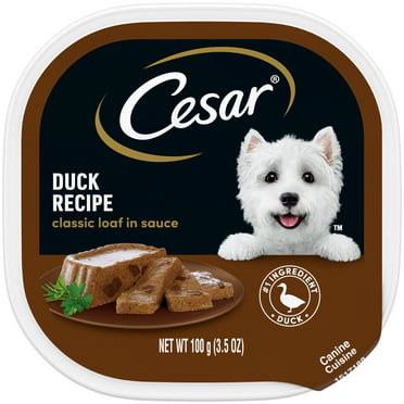 Cesar Classic Loaf In Sauce Duck Recipe Wet Dog Food Adult, 3.5 Oz Easy Peel Tray