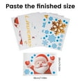 thumbnail image 5 of DKTIE 134pcs Christmas Window Sticker Set - 8 Detachable Holiday Decorations Featuring Santa Claus, Snowman & Snowflakes, 5 of 5