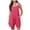 Hot Pink, variant on Women's Casual Rompers Summer Sleeveless Jumpsuits Loose Spaghetti Strap Shorts Overalls Trendy Outfits With Pockets,Hot Pink,XXL