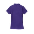 thumbnail image 6 of Port Authority Adult Female Women Plain Short Sleeves Polo Purple X-Large, 6 of 6