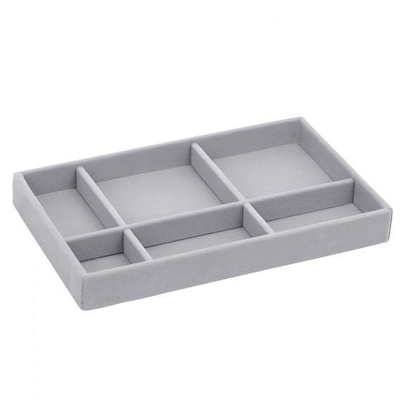 LAMIRO Stackable Jewelry Trays Closet Dresser Drawer Organizer for Accessories, Gadgets & Cosmetics, Jewelry Storage Display