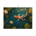 thumbnail image 1 of Naloa Tapis de Séchage Imprimé Lys d'Étang pour Cuisine, Tapis Résistant à la Chaleur, Facile à Nettoyer, 1 of 7