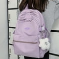 thumbnail image 5 of Gyujnb School Backpack, Student Backpack Adult Camping Travel Backpack Large Capacity Solid Color Casual Double Shoulder Bag, Backpack for School, 5 of 5