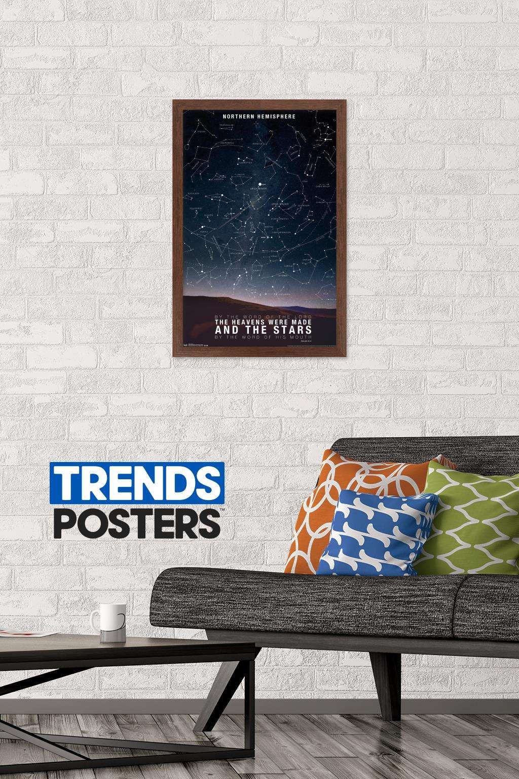 The Stars Wall Poster, 14.725" x 22.375", Framed