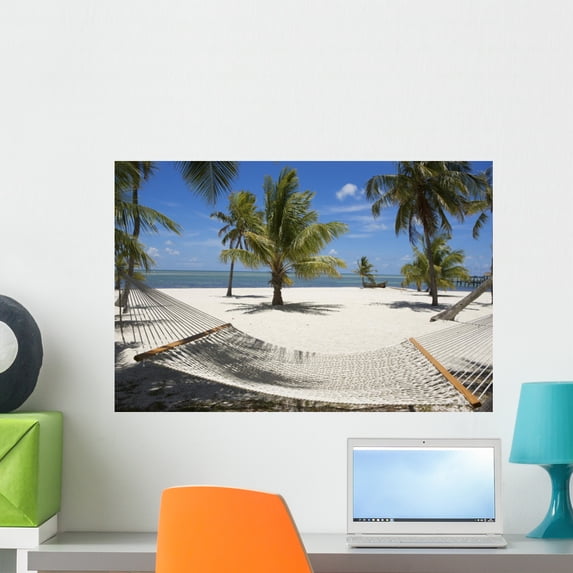 Hammock Wall Mural by Wallmonkeys Peel and Stick Graphic (24 in W x 16 in H) WM293001