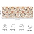 thumbnail image 3 of Beige Cow Flower Wave Pattern Bathroom Rugs Mat,Non Slip Microfiber Bathroom Rug,Rubber Backing,Soft Bathroom Mats for Bathroom Floor,Tub and Shower,47x17in(120x43cm), 3 of 5