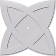 thumbnail image 1 of Ekena Millwork CMP38CM-01000 38 Po OD x 1 Po ID Carré Cosmo Architecture Grade PVC Contemporain Médaillon de Plafond, 1 of 1