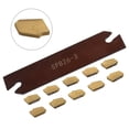 thumbnail image 3 of Title 9 SPB26 3 Partial Blade Grooving Tool Holder with 10 GTN3 SP300 Inserts Suitable for Semi finishing Steel, 3 of 10
