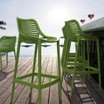 thumbnail image 3 of Compamia Air Patio Bar Stool in Tropical Green, 3 of 7