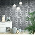 thumbnail image 2 of Dundee Deco Peel and Stick 3D Self Adhesive Foam Wallpaper - Grey, Off White Faux Marble Cubes, 2.3 ft x 2.3 ft each, 5-pack, 2 of 3