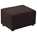 thumbnail image 3 of Flamingo P Stretch Ottoman Slipcover Folding Storage Stool Furniture Protector Soft Rectangle Slipcover with Elastic Bottom Removable Washable (Large, Chocolate Brown), 3 of 4
