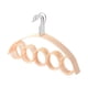 thumbnail image 1 of Perchero de plástico antideslizante para cinturón, 4 unidades, 5 anillas, para bufandas, corbatas, organizador de armario que ahorra espacio (beige), 1 of 8