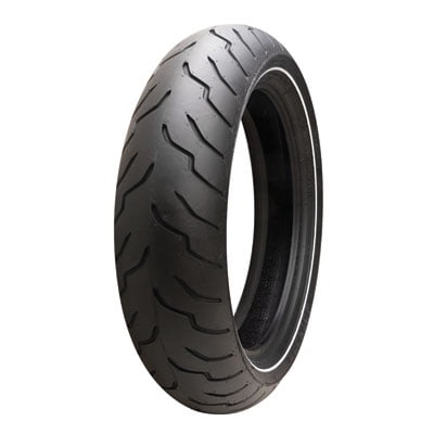 MT90B-16 (74H) Dunlop American Elite Rear Motorcycle Tire Narrow White Wall for Harley-Davidson Dyna Low Rider FXDL 1991-2001