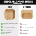 thumbnail image 4 of Air Fryer Liners for Ninja DoubleStack SL401 8-10QT: 150pcs Disposable Paper Liners, Compatible with Ninja SL401 and SL201 Double, 4 of 5