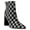 Black/White Checker Bling, variant on Womens Ingridd Block Heel Dressy Ankle Boots