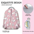 thumbnail image 5 of Elegant Cat Print Backpack for Women & Girls - Waterproof School Bookbag for College & Work - Stylish Floral Design, 5 of 6
